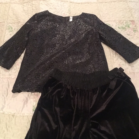 Dressy Top w/ Dressy Velvet Pants - Picture 1 of 1